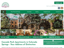 Tablet Screenshot of gbcascadepark.com